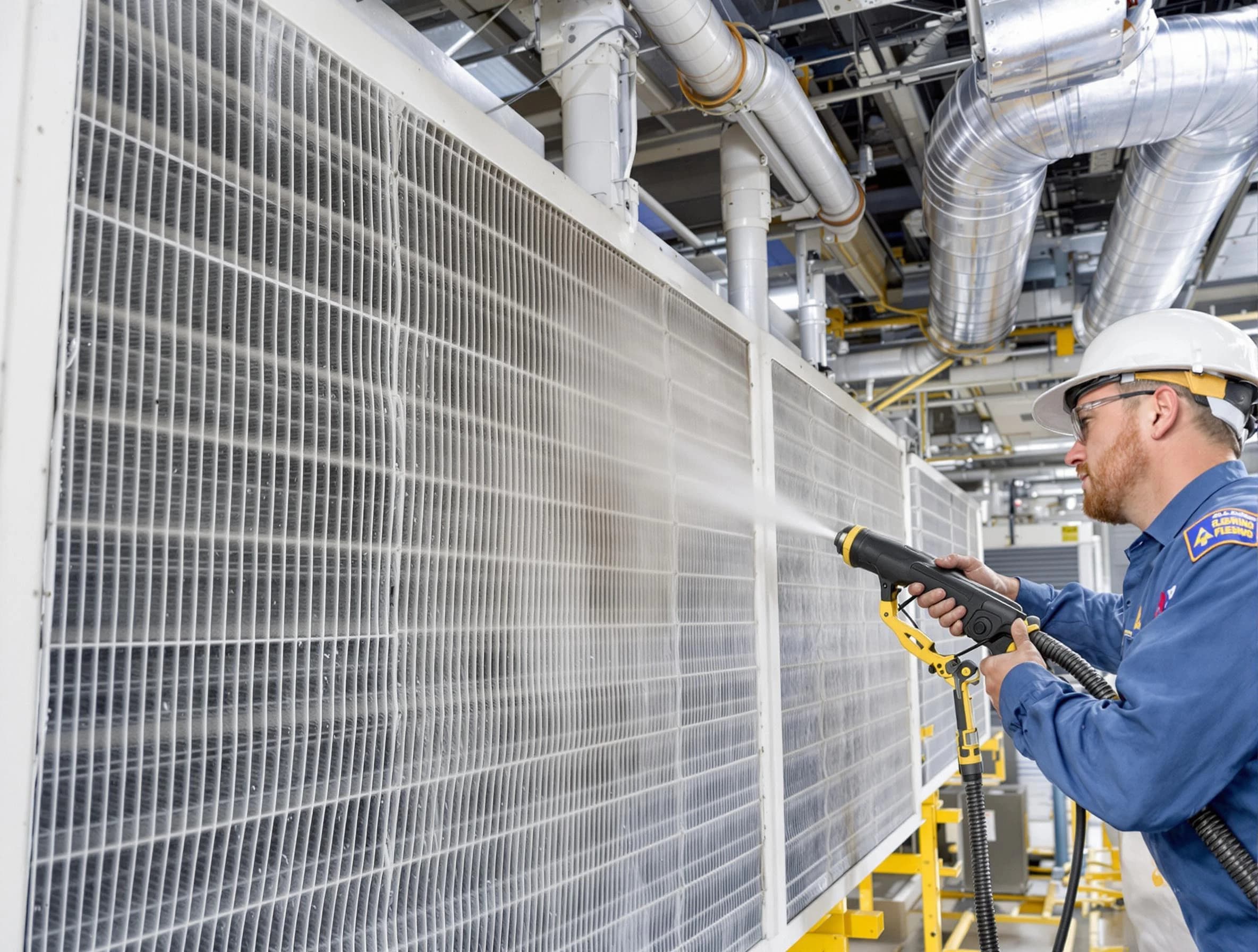 Professional commercial coil cleaning by Bennett Air Duct Cleaning in Bennett