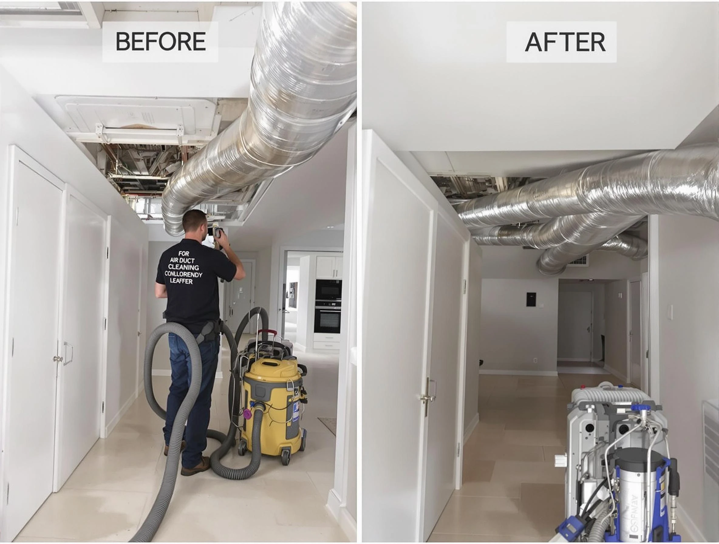 Bennett Air Duct Cleaning professional performing thorough air duct cleaning in Bennett