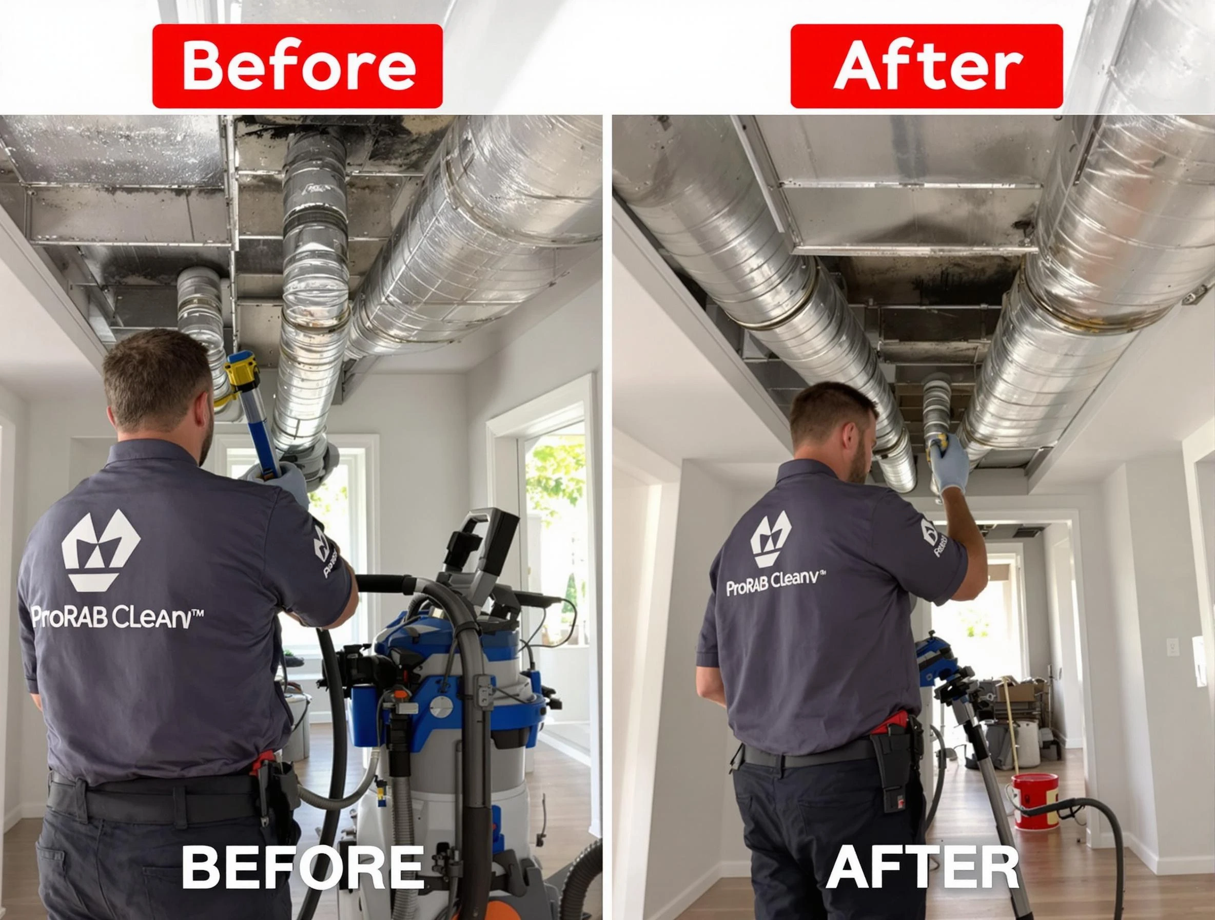 Bennett Air Duct Cleaning expert performing thorough residential duct cleaning in a Bennett home